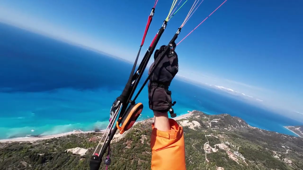 Lefkada Erstflug Schönes Einfliegen Nice gleitschirmfliegen paragleiten paragliding parapente
