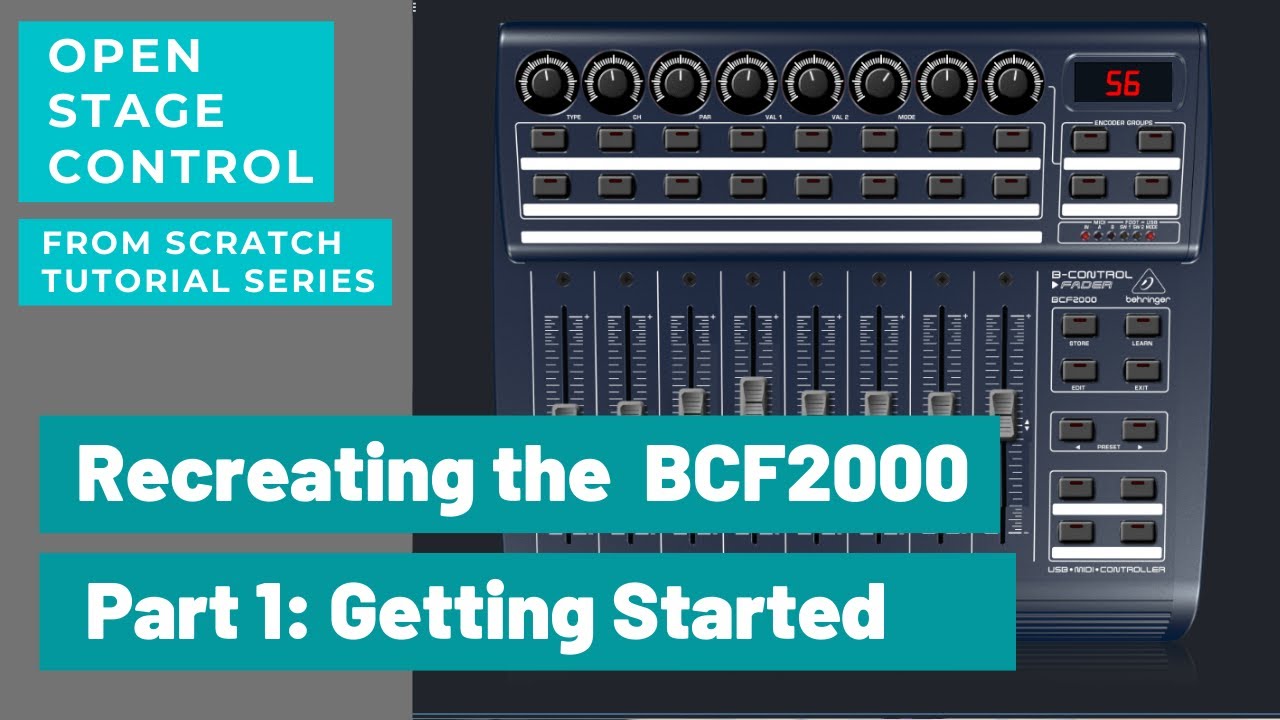 Open Stage Control tutorial - Part 1 - creating the control surface and controls