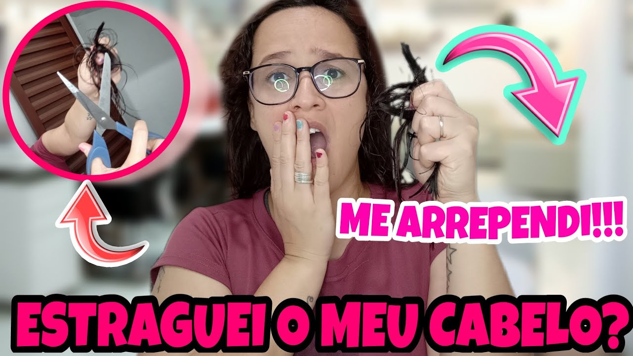 CORTEI  MEU CABELO CURTO SOZINHA / GRAZY DINIZ