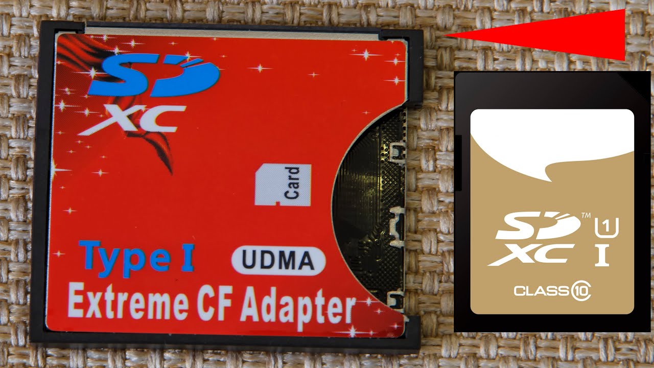 Адаптер карт памяти SD SDHC SDXC на CF