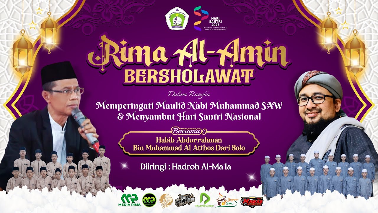 🔴LIVE STREAMING - RIMA AL-AMIN BERSHOLAWAT BERSAMA HABIB ABDURROHMAN BIN MUHAMMAD AL-ATHOS--AL MA'LA