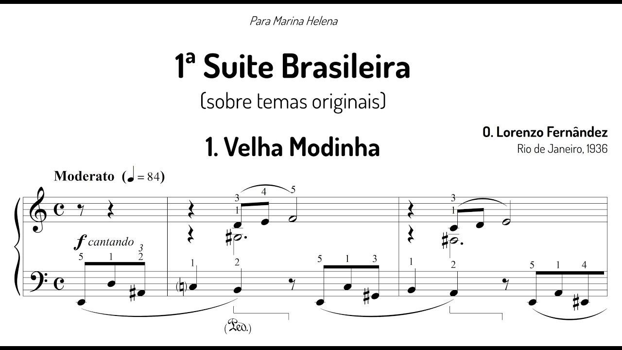 Oscar Lorenzo Fern&aacute;ndez | 1&ordf; Suite Brasileira (sobre temas originais) | Rio de Janeiro, 1936