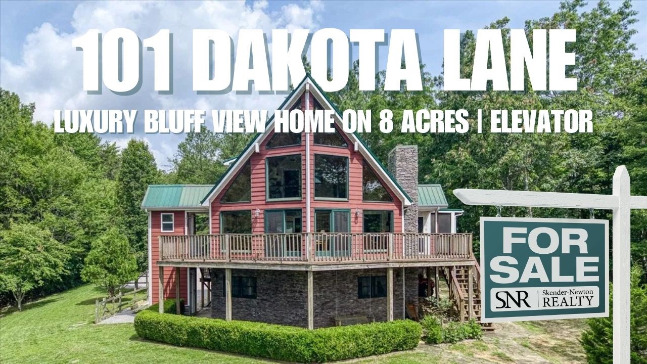 Luxury Bluff View Home on 8 Acres | 101 Dakota Ln Near Chattanooga | 3 Bed, Elevator, 30x45 Workshop