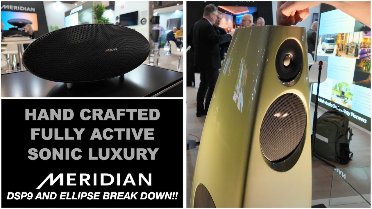 Погрузитесь в океан аудиомощности Meridian с его DSP9 Tower и мощным динамиком Ellipse!