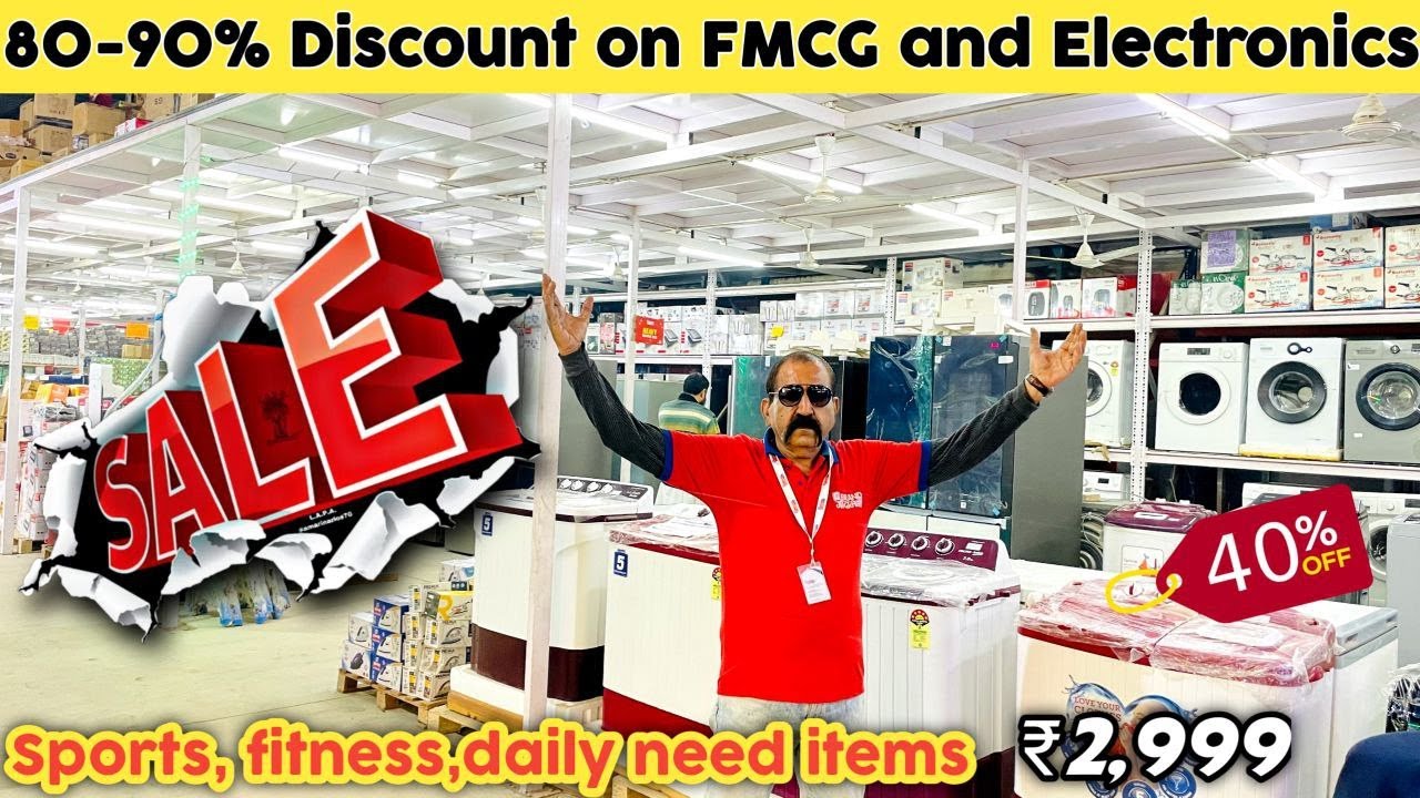 यहाँ से ज्यादा Discount कहीं नहीं मिल सकता || FMCG, Grocery , Electronics 90% Discount|| Brand Godam