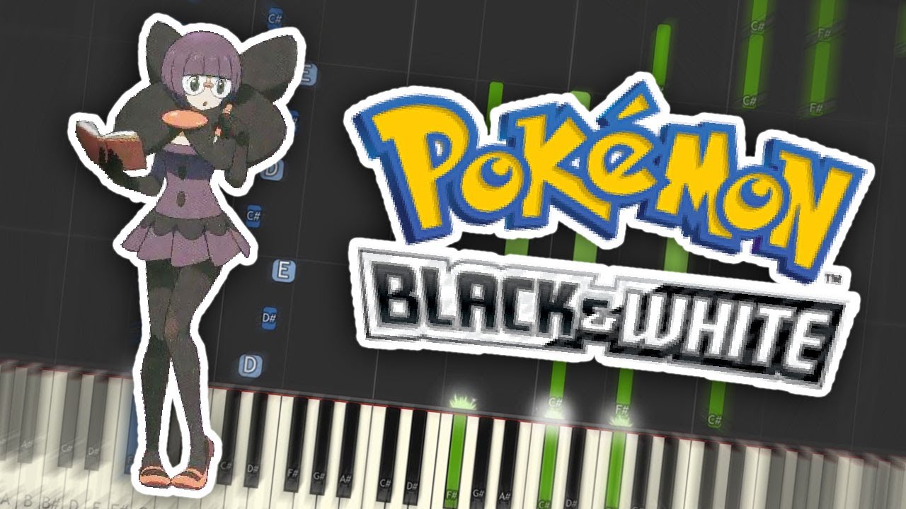 Pokemon Black & White - Elite Four Battle Theme Piano Tutorial Synthesia