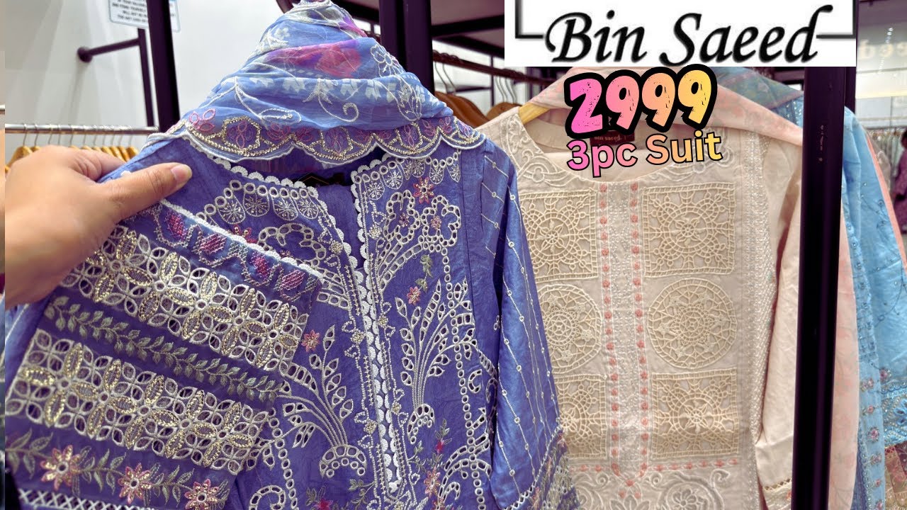 😱Bin Saeed Sale price Eid Collection 😱 3pc Suit Rs.2999  Only 😱 Bin Saeed New Collection 2026 📣♥️