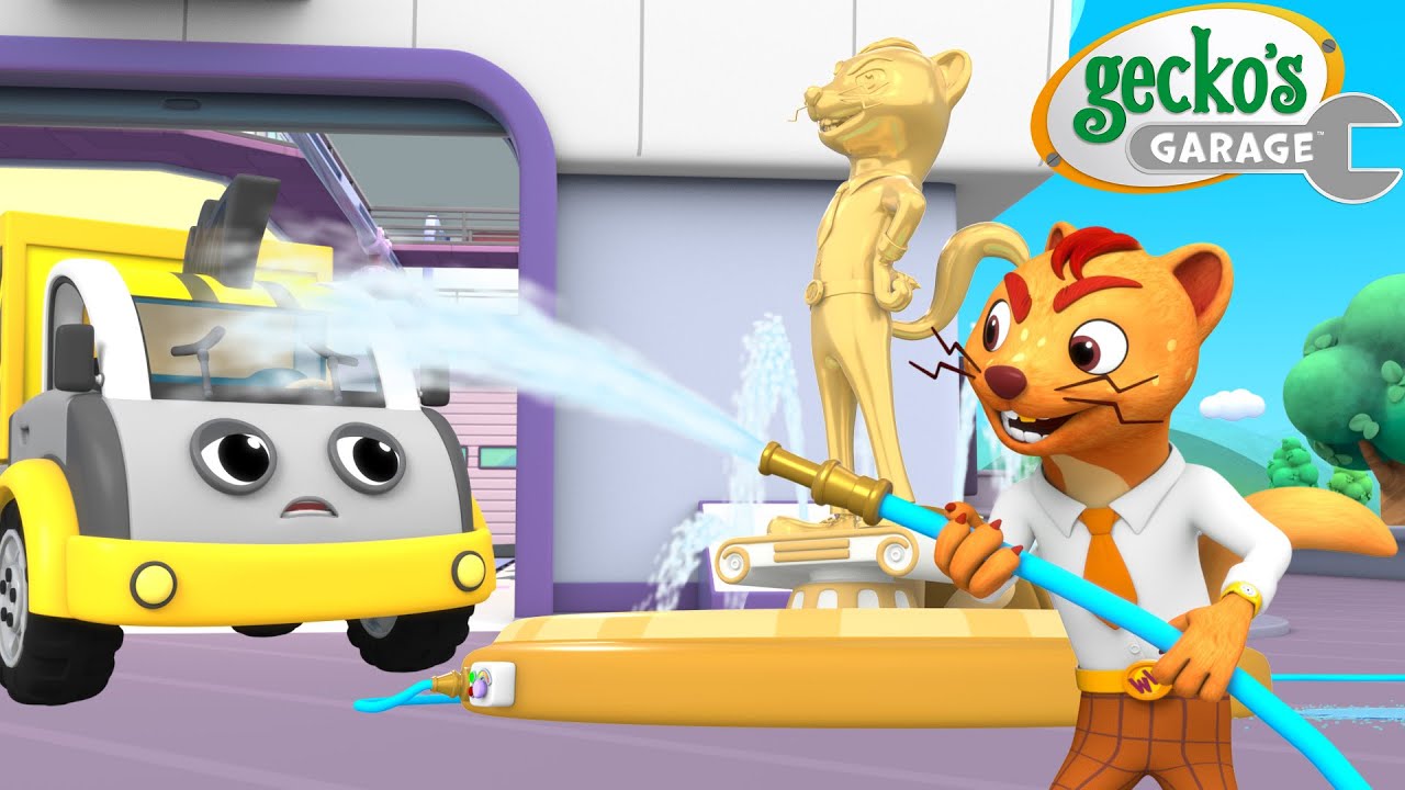 Weasel’s Fountain Disaster! | Gecko's Garage 🚚 | Cartoons For Kids | Toddler Fun Learning