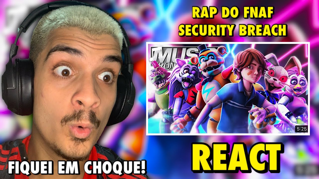 (REACT) Rap do Five Nights at Freddy's (Security Breach) - BEM-VINDO AO PIZZAPLEX | IRON MASTER