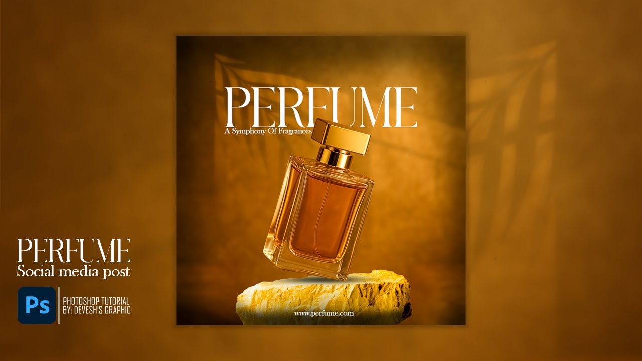 Perfume Social Media Post in Photoshop.