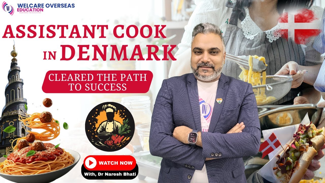 Assistant Cook Paid Internship Jobs in Denmark With Visa Support Through Welcare Overseas Education
