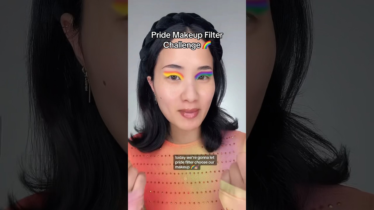Pride Makeup Filter Chooses My Makeup! 🌈🦄🏳️&zwj;🌈 #pride #makeupfilter #makeuptutorial
