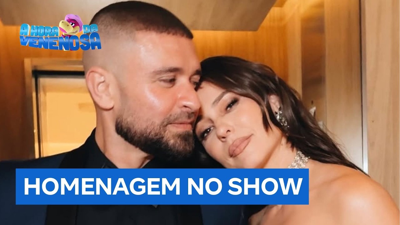 Paolla Oliveira reage à homenagem de Diogo Nogueira em show