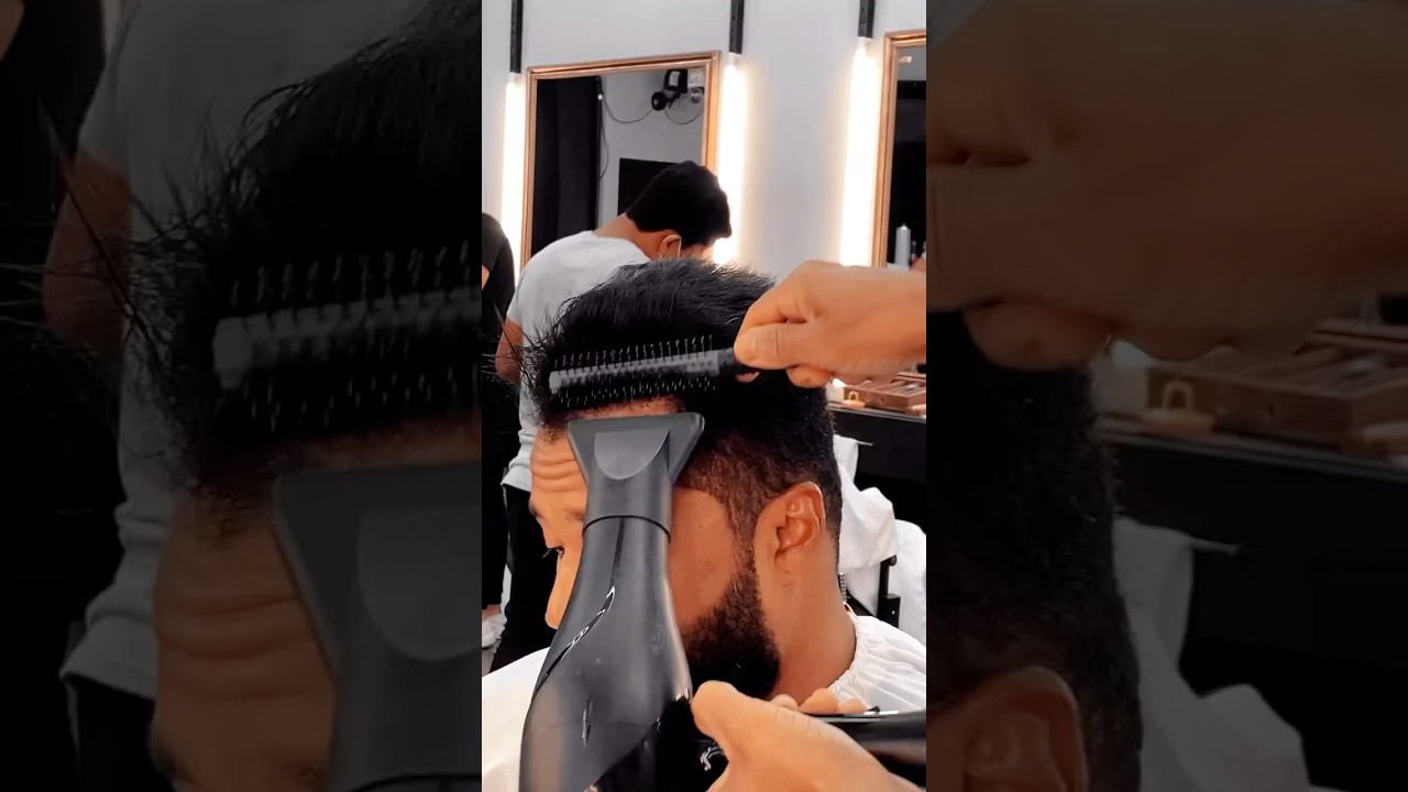 Penteado blindado #shorts #escova #barber #barbershop #cabelo #como #haircut #hairstyle #masculino