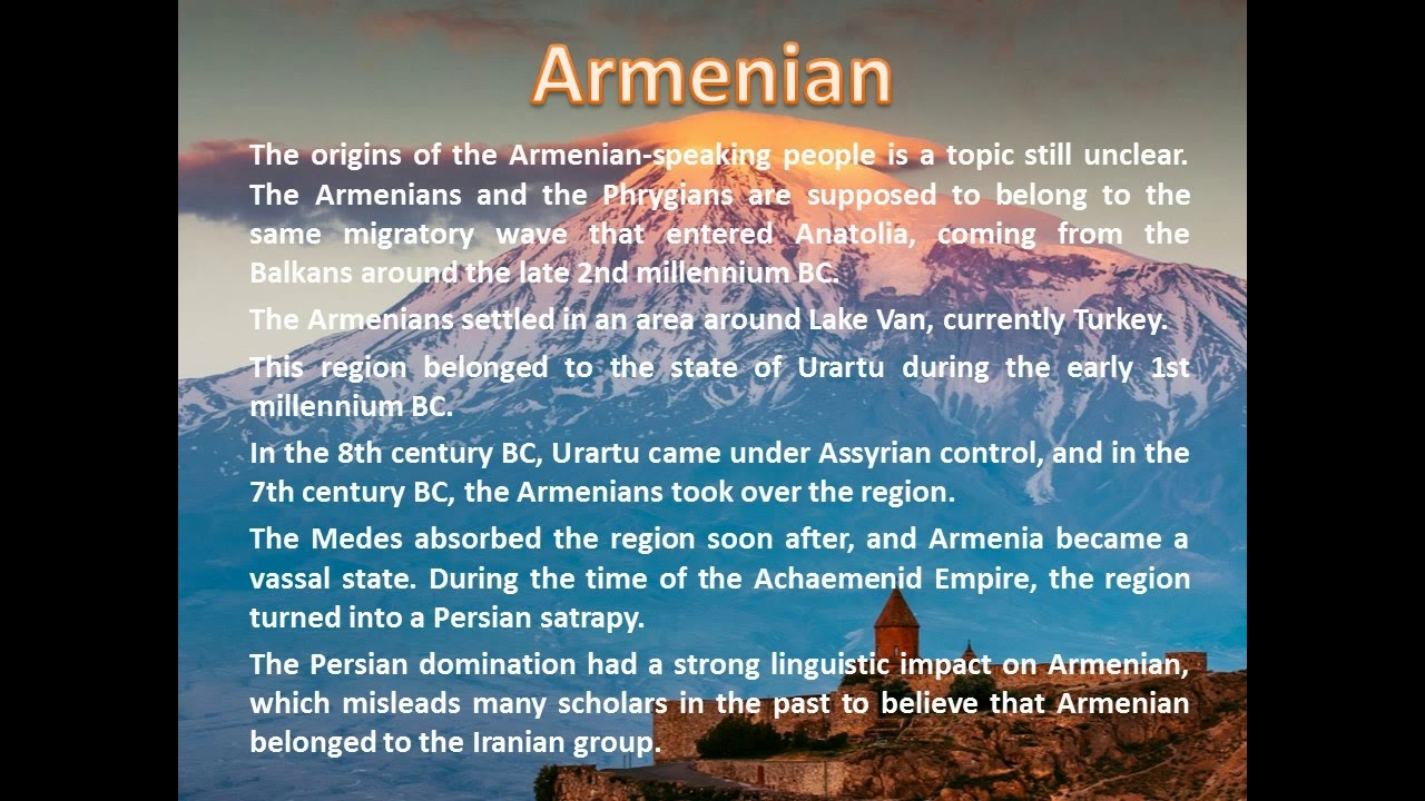 Lecture 1: Indo European Family of Languages