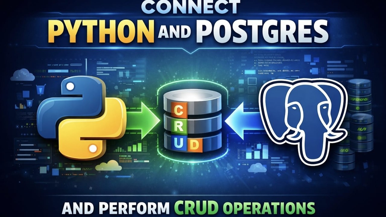 How to connect Python and postgreSQL #postgresql #python #databases #crudoperations #pgadmin