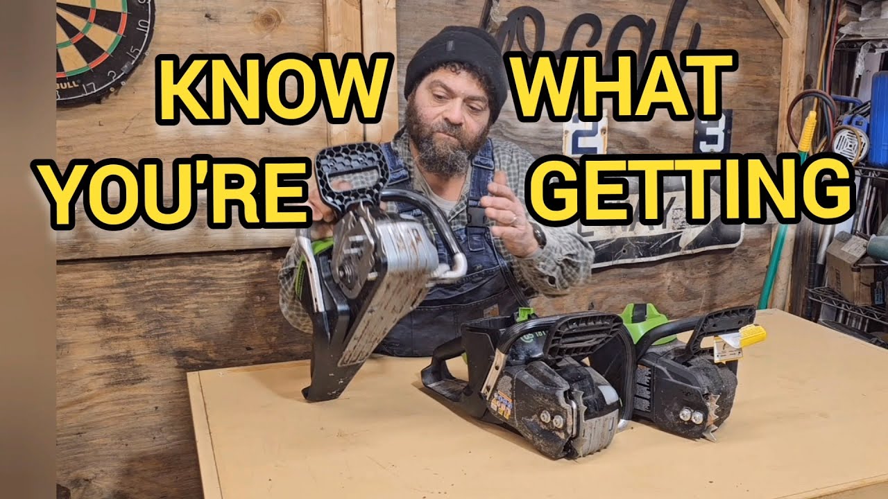 Greenworks chainsaw buying guide. Know what you're getting and save money. Cordless 82v 80v and 60v