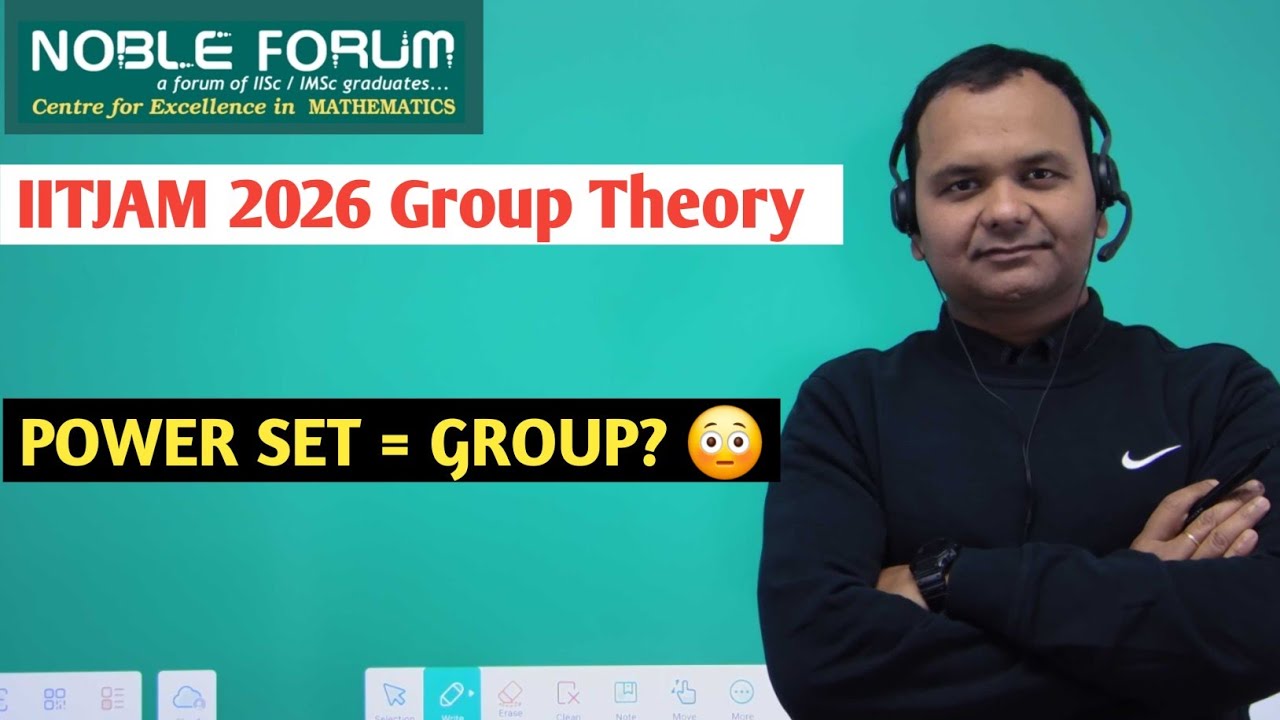 IIT JAM 2026 Group Theory Solution | Power Set Group with Symmetric Difference | Noble Forum
