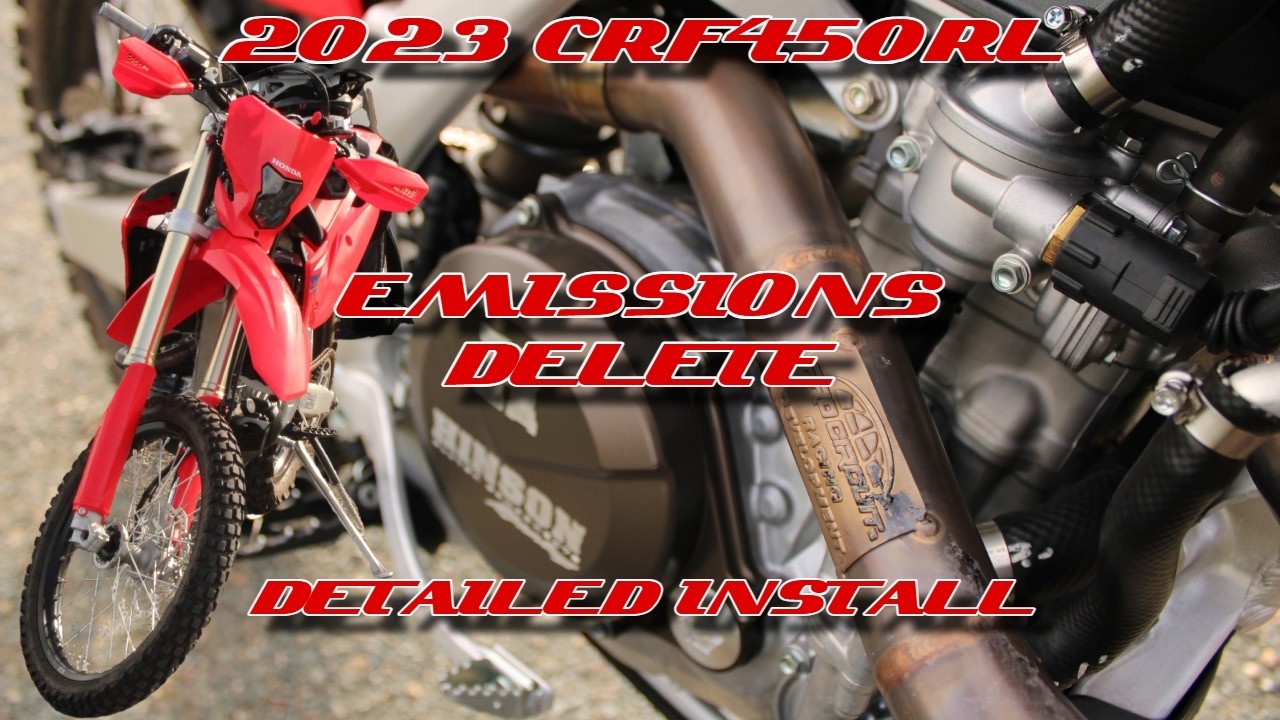 Emission Delete CRF450RL - DETAILED INSTALL - How To Install