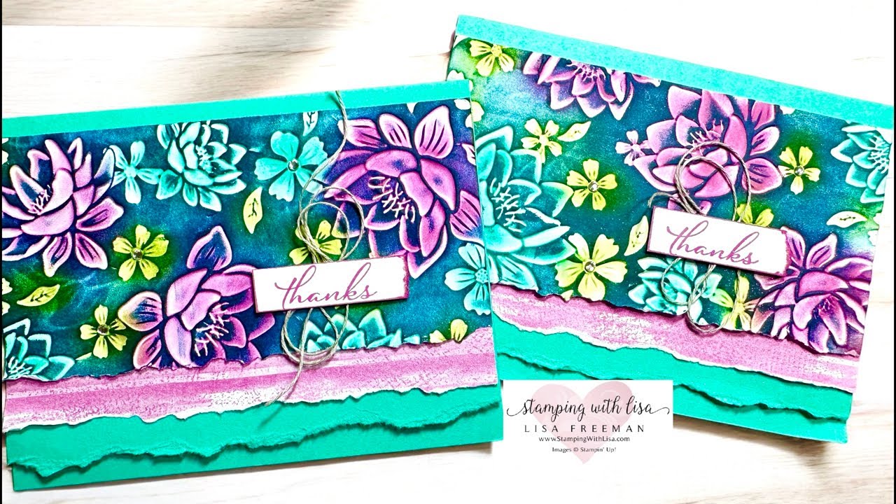 🌸Easy Black Out Embossing Folder Technique!!