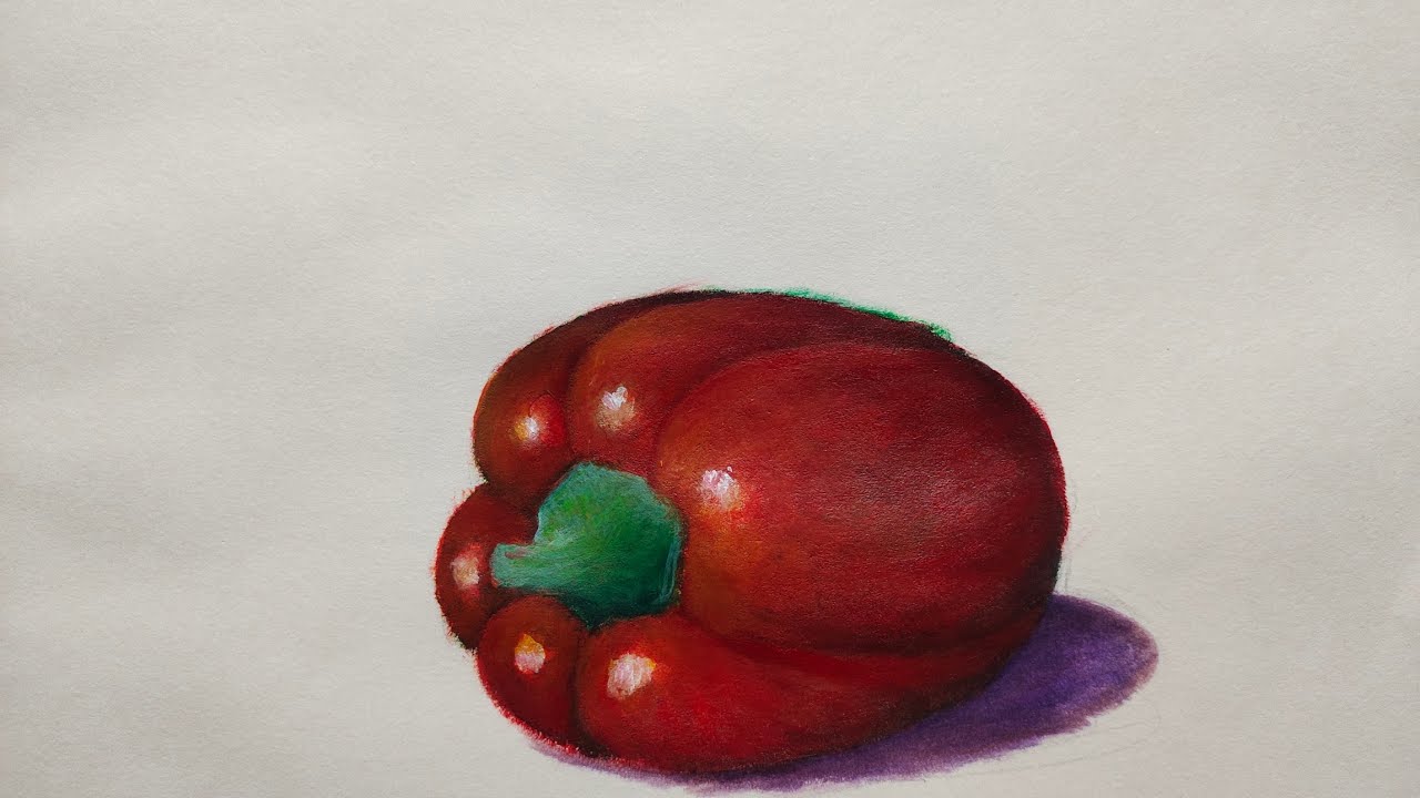 Color Theory Painting Red bell pepper | Fendz.S Art TV