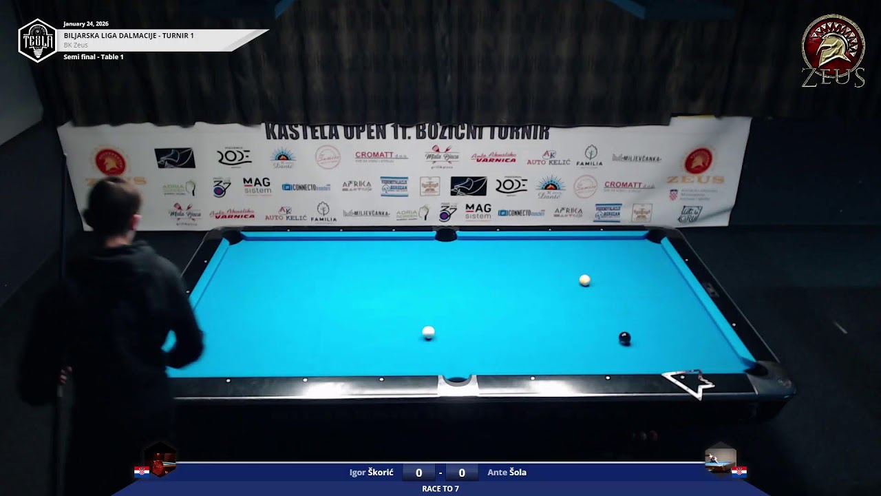 Biljarska liga Dalmacije - Turnir 1 BK ZEUS