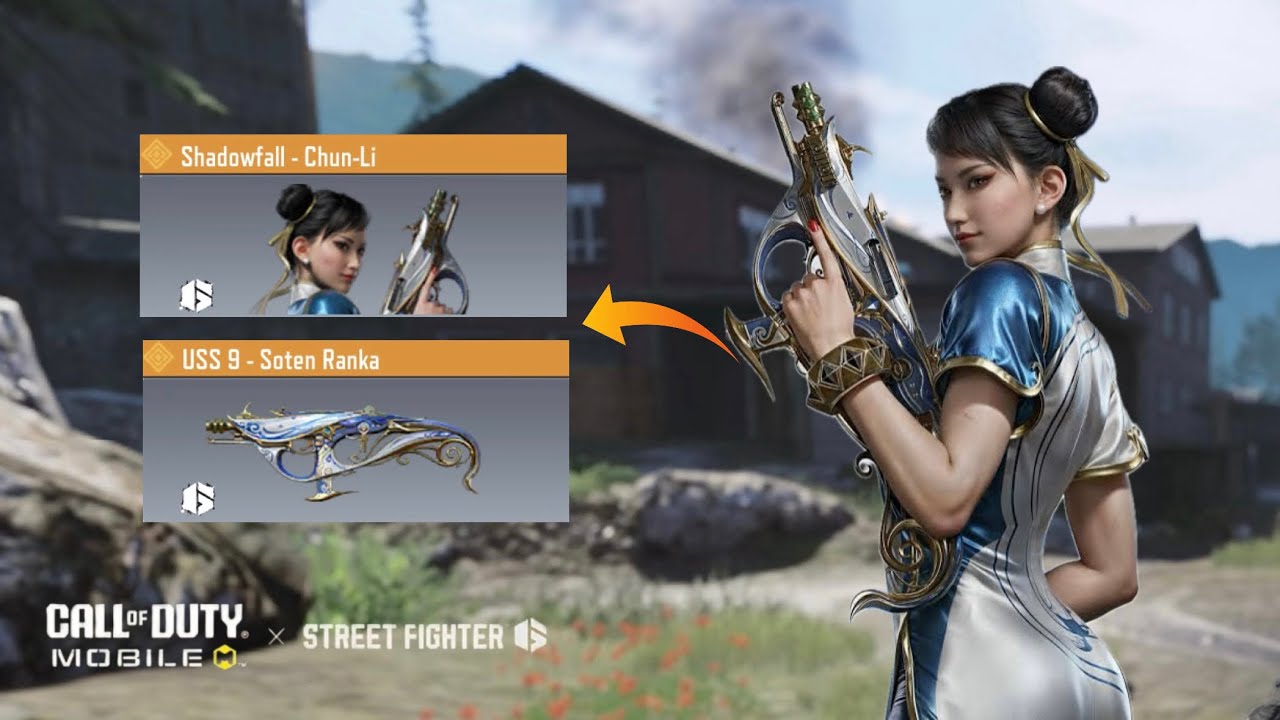 ￼Chun-Li and USS9 New Legendary Skin | New legendary Gun & Character skin  | Codm x Street Fighter