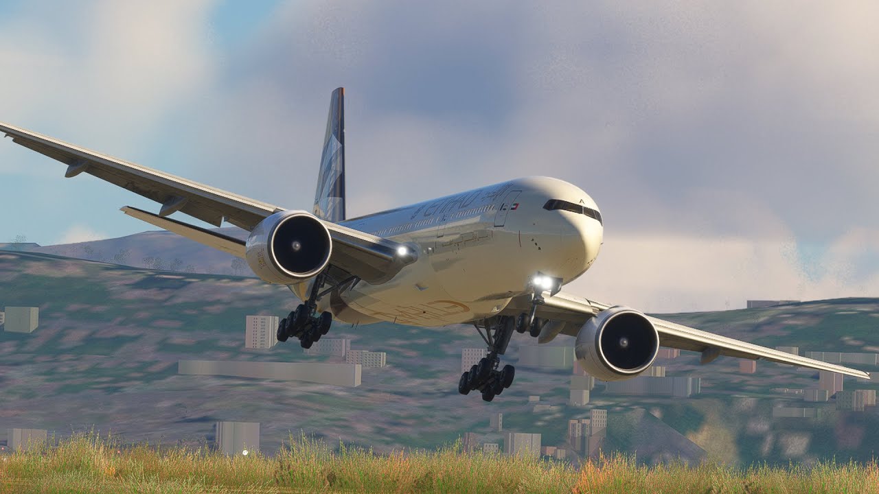 MOST BEAUTIFUL LANDING EVER! Boeing 747 Teke Off Saba Airport
