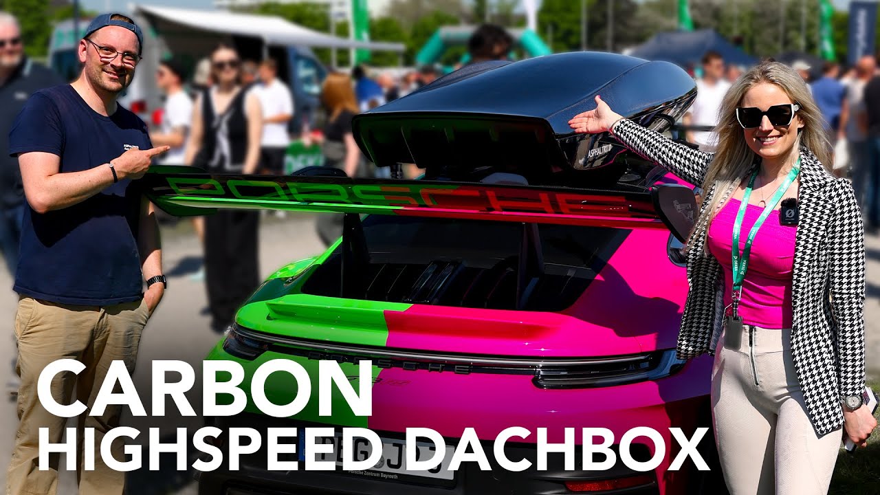 ASPHALTKIND Highspeed Carbon Dachbox auf meinem Porsche 911 992 GT3 RS