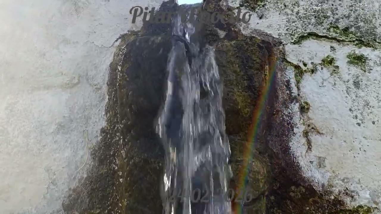 #frandeazuagaPILAR EL POCITO CERCA DÉL CRUCE DE LAS MUSAS BIEN CARGADO REBOSANTE DE AGUA ESTE MARTES
