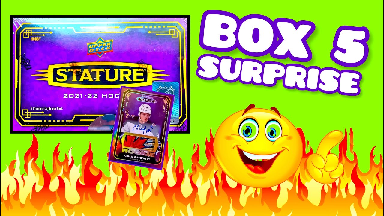 OOH BOX 5!?! 2021-22 Upper Deck Stature Hockey Hobby Box Break #5 (2023)