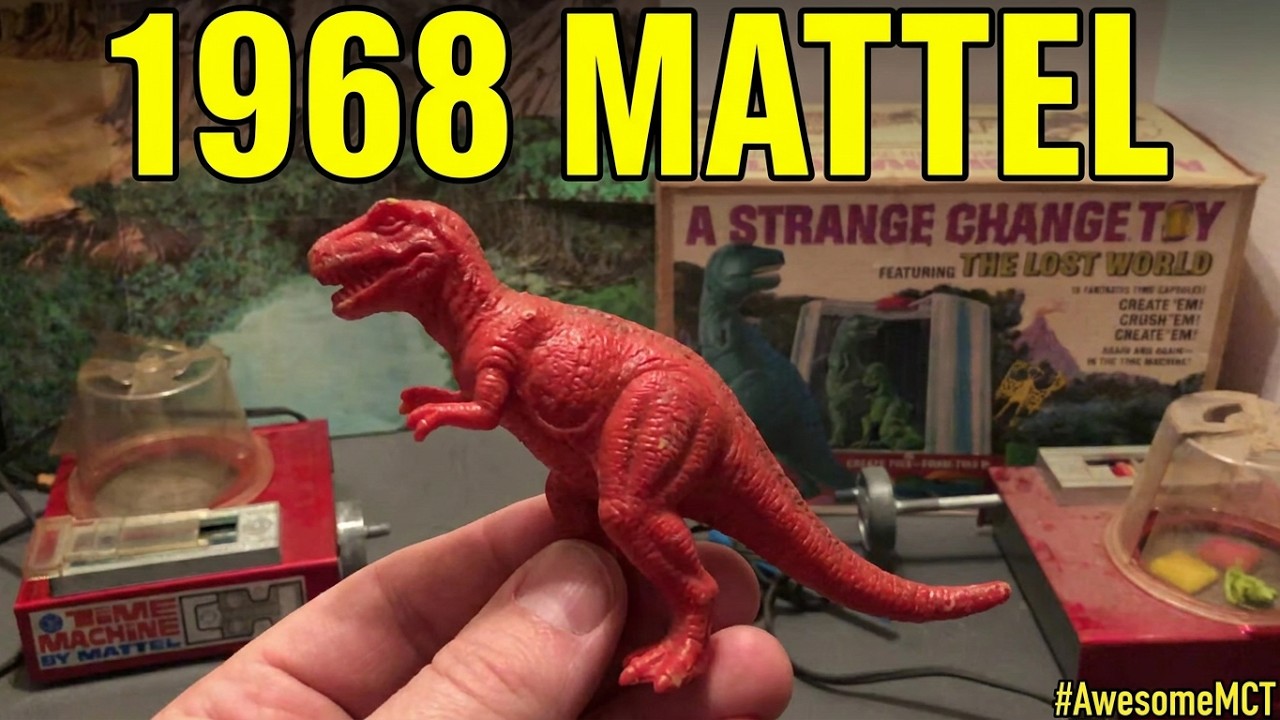 👽🦎🐉 Игрушка &laquo;Затерянный мир&raquo; Strange Change от Mattel Toys &laquo;Машина времени&raquo; 1968 года, классическ...