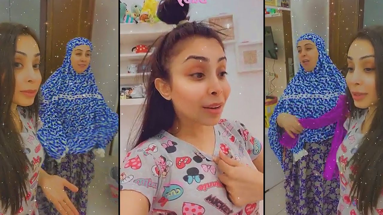ابرار مصدومة  لما بناتها قالو لها انتي مو امنا الاصلية😆