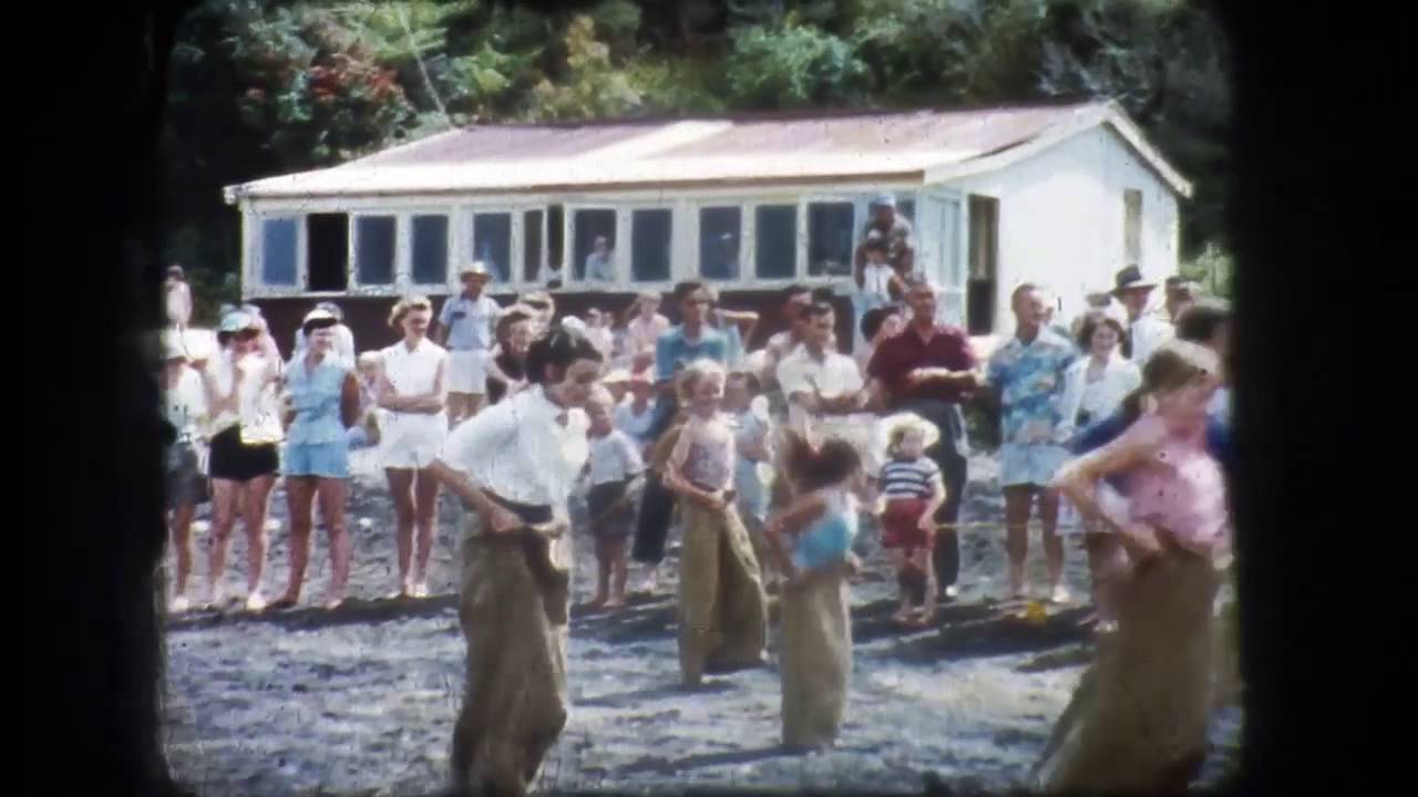 Cornwallis Beach  NZ 1950s