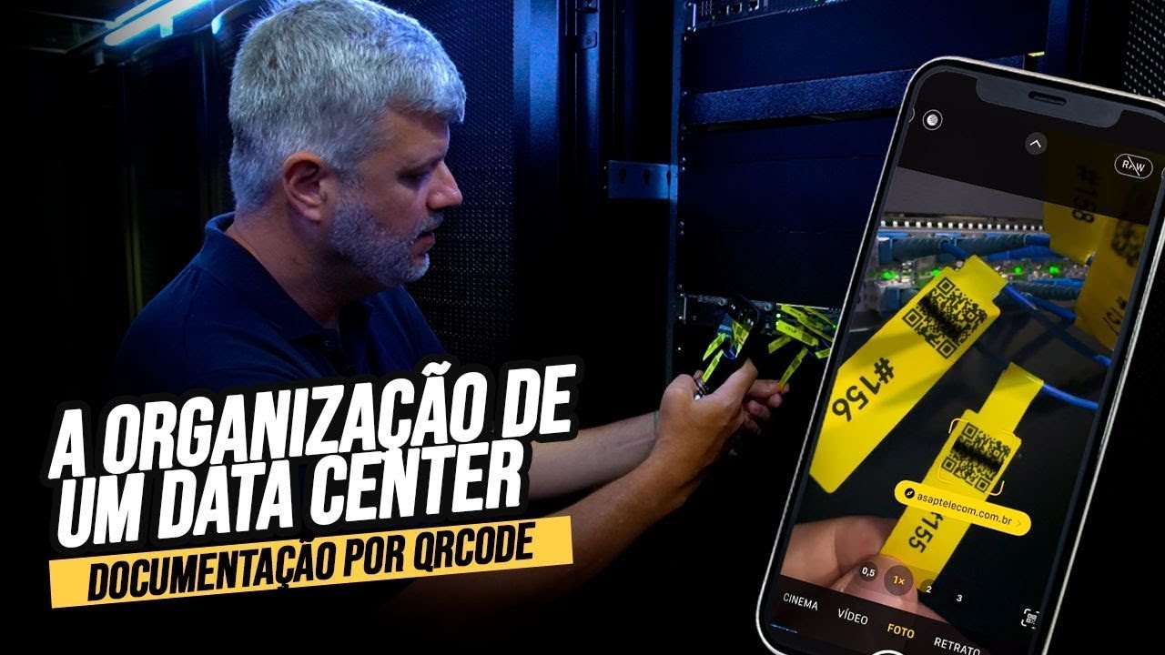 A Organização de um DATA CENTER com QRCode! ASAP Data Center - por LOUCOS DA TELECOM