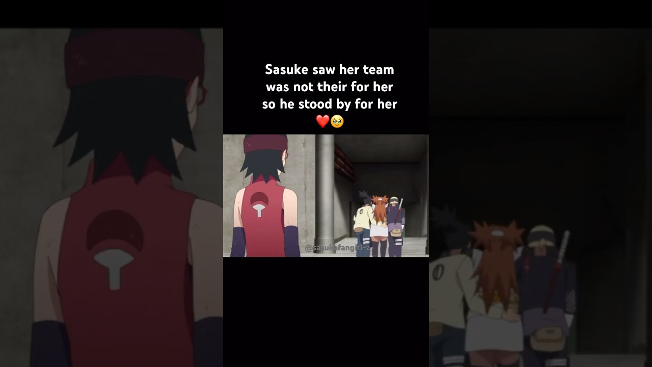 Sasuke stayed in the chunin exams for Sarada &hearts;️
