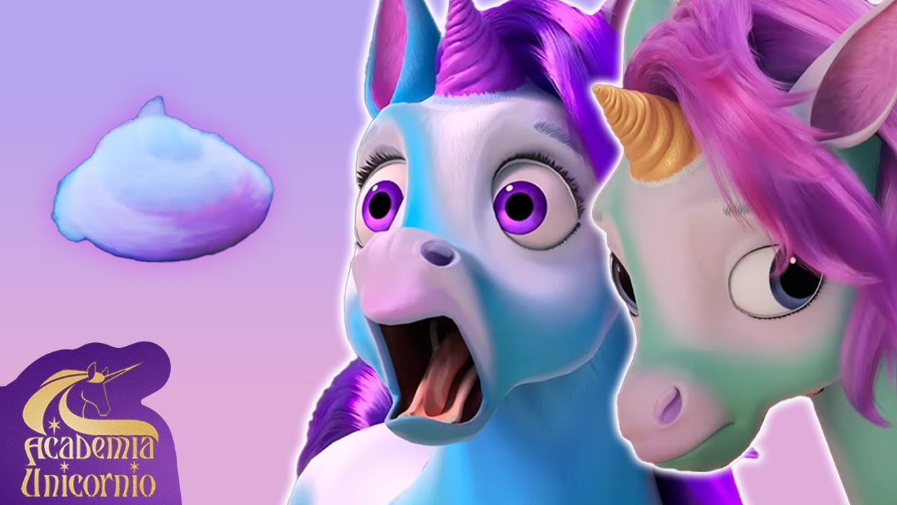 Algodón de azúcar Baby Unicorn | Academia Unicornio 🦄🌈 | Dibujos animados para niños