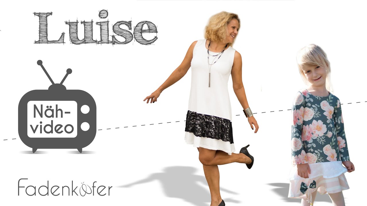 Nähanleitung Kleid/Tunika Luise für Damen und Kinder