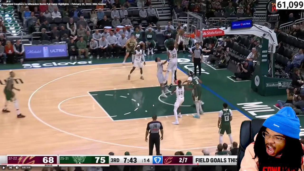CRAZY FINISH!! Cavs vs Bucks NBA Highlights Feb 25, 2026 (reaction)
