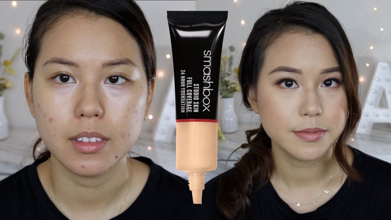 Smashbox Studio Skin Full Coverage 24 Hour Foundation Review |AlisonHa