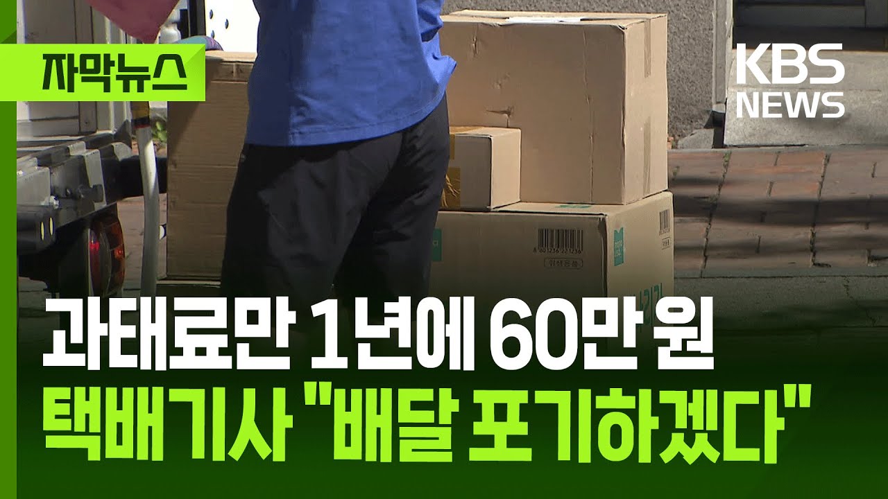 [자막뉴스] 과태료만 1년에 60만 원&hellip; 택배기사 