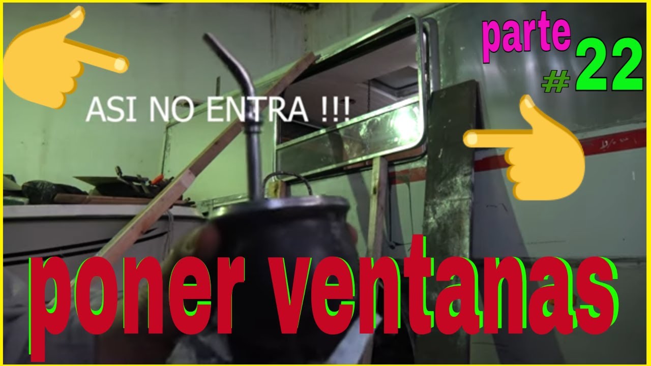 NO te pongas hacer esto Solo poner  VENTANAS  motorhome bus conversion
