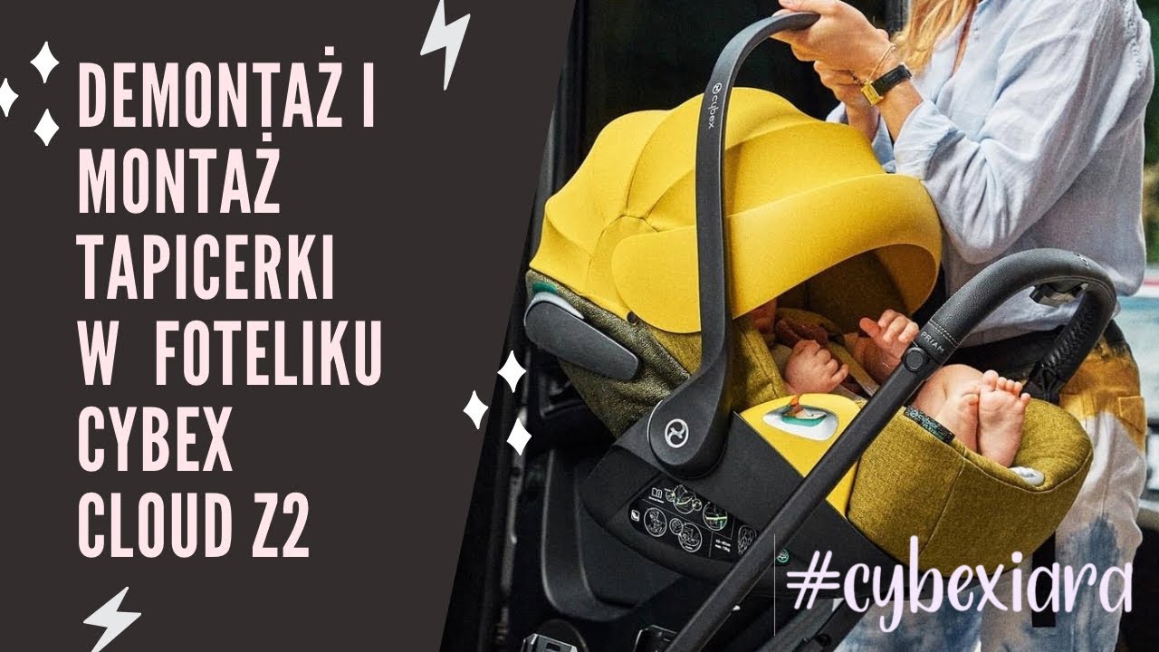 Demontaż i montaż tapicerki w foteliku Cybex Cloud Z2 i-size