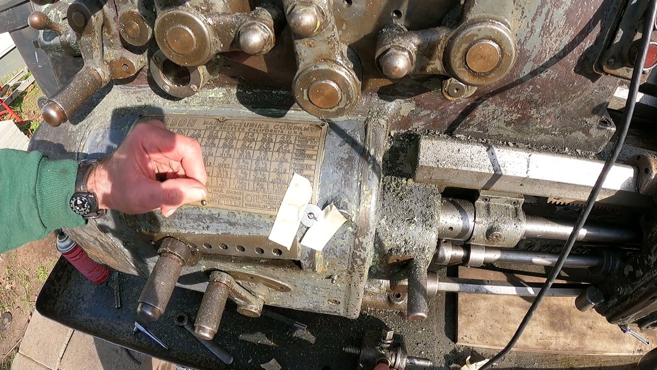 Machine tool legend plate and drive  pin removal