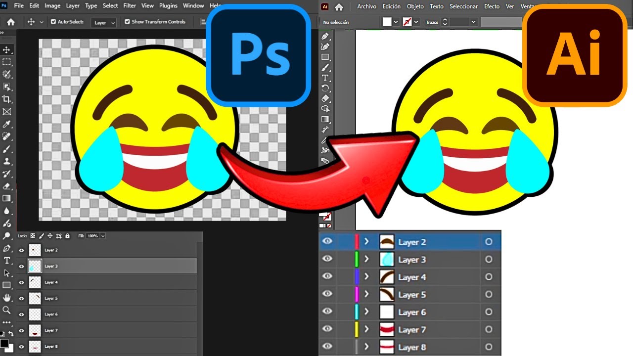 как преобразовать файл Adobe Photoshop PSD в Illustrator AI M 1