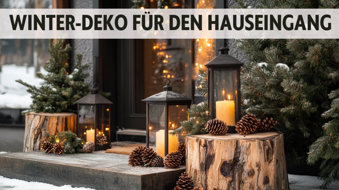 Deko-Ideen für den Hauseingang im Winter: So wird dein Eingangsbereich ein Hingucker