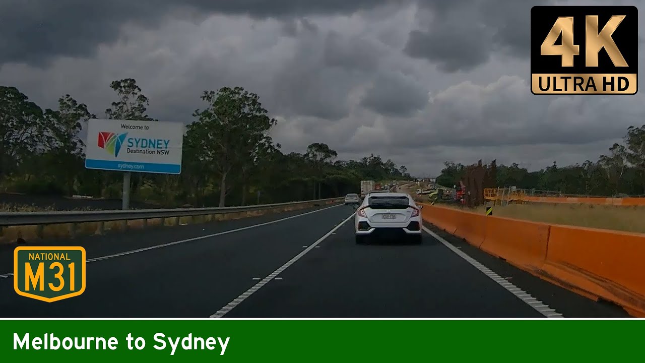 [AUS] Driving from MELBOURNE to SYDNEY (via Hume Highway M31) (Real-Time Long Drive)