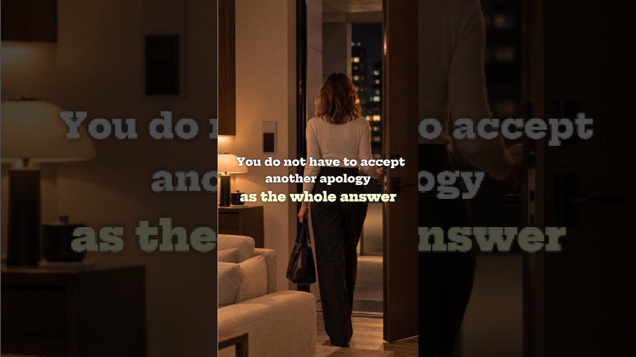You do not have to accept another apology as the whole answer.