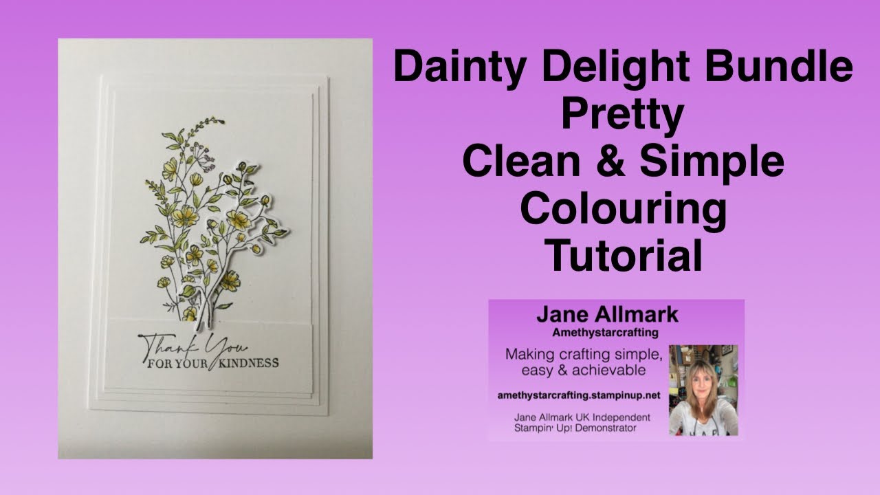 Dainty Delight Bundle Stampin' Up! - pretty clean & simple card