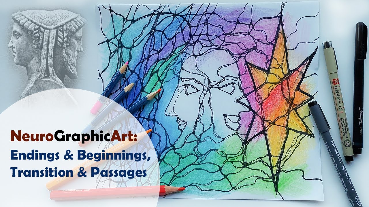 NeuroGraphic Art: Drawing Endings and Beginnings, Transition and Passages.
